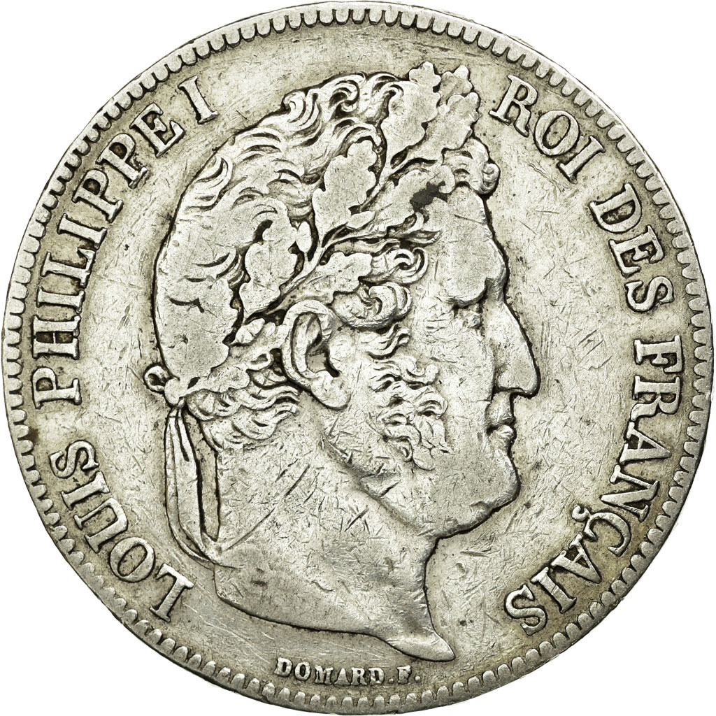Coin, France, Louis-Philippe, 5 Francs, 1839, Paris, , Silver
