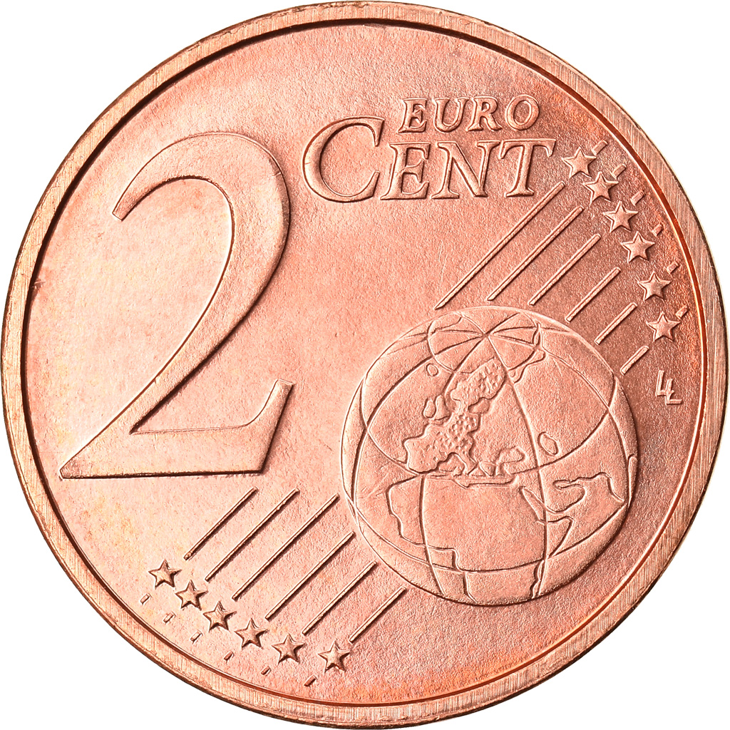 Luxemburg, 2 Euro Cent, 2009, SS+, Copper Plated Steel, KM:76