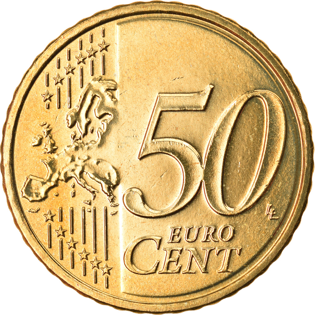 Luxemburg, 50 Euro Cent, 2016, UNZ, Messing, KM:New