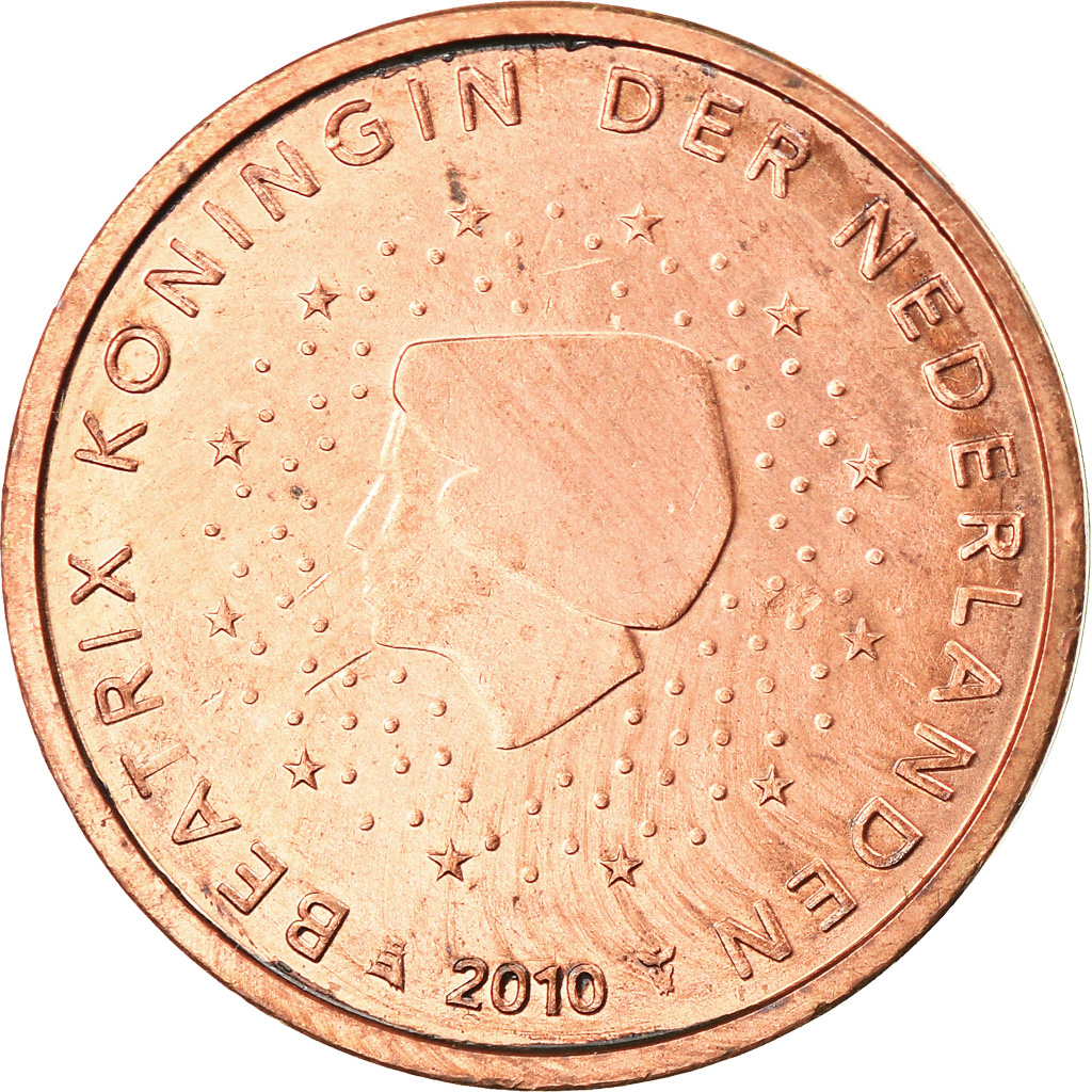 [#794056] Niederlande, 2 Euro Cent, 2010, Utrecht, SS, Copper Plated Steel, KM:2