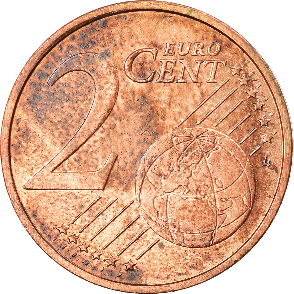 [#794056] Niederlande, 2 Euro Cent, 2010, Utrecht, SS, Copper Plated Steel, KM:2