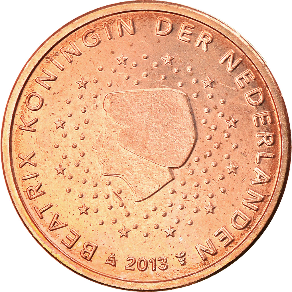 Niederlande, 2 Euro Cent, 2013, Utrecht, SS, Copper Plated Steel, KM:235