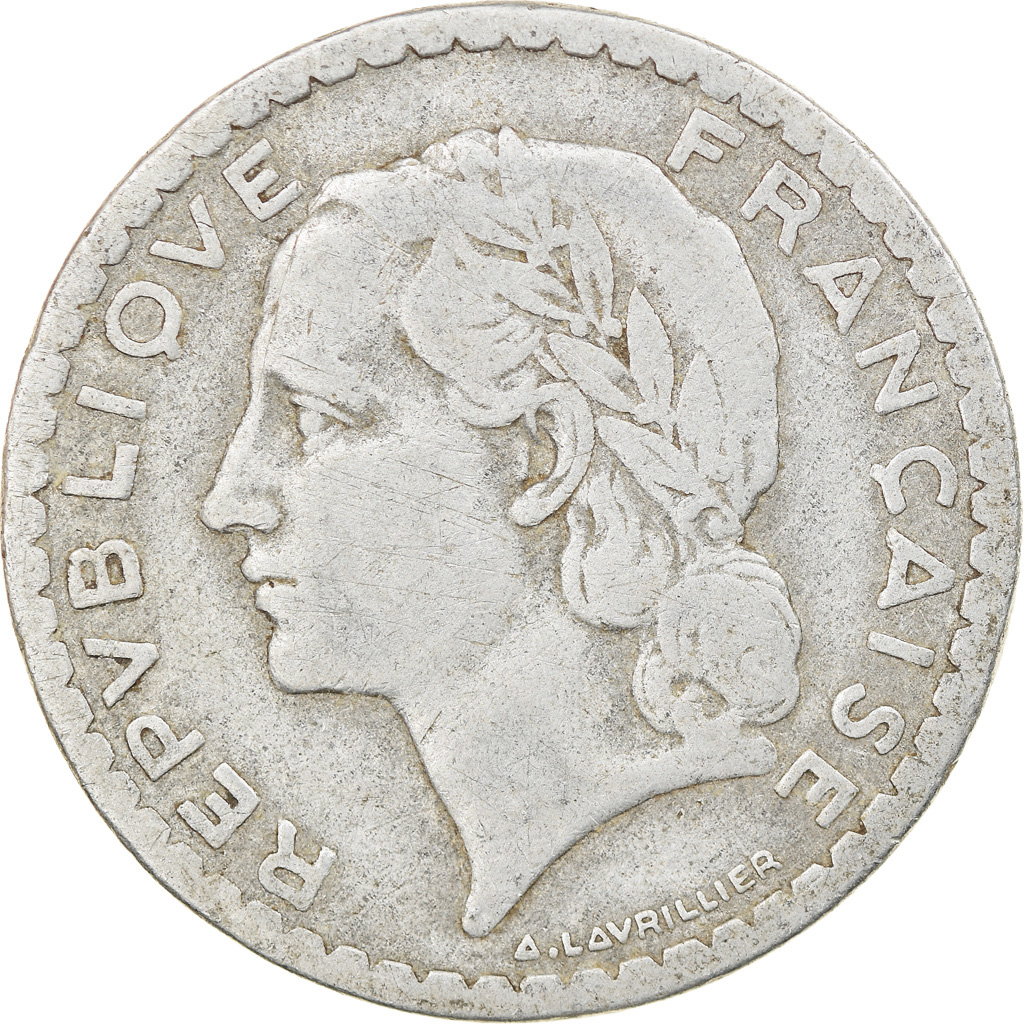 Coin, France, Lavrillier, 5 Francs, 1952, Paris, , Aluminum, KM:888b.1