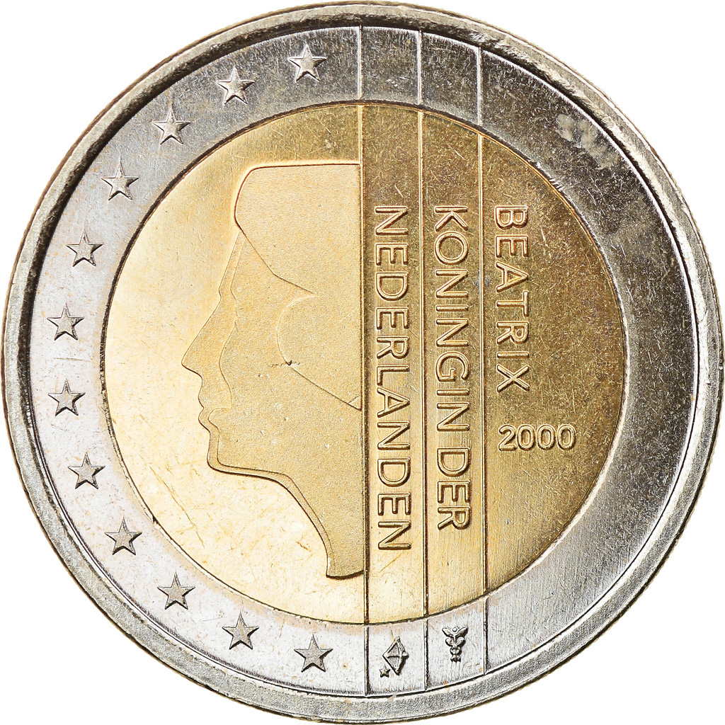 Netherlands, 2 Euro, 2000, Utrecht, BE, , Bi-Metallic, KM:241