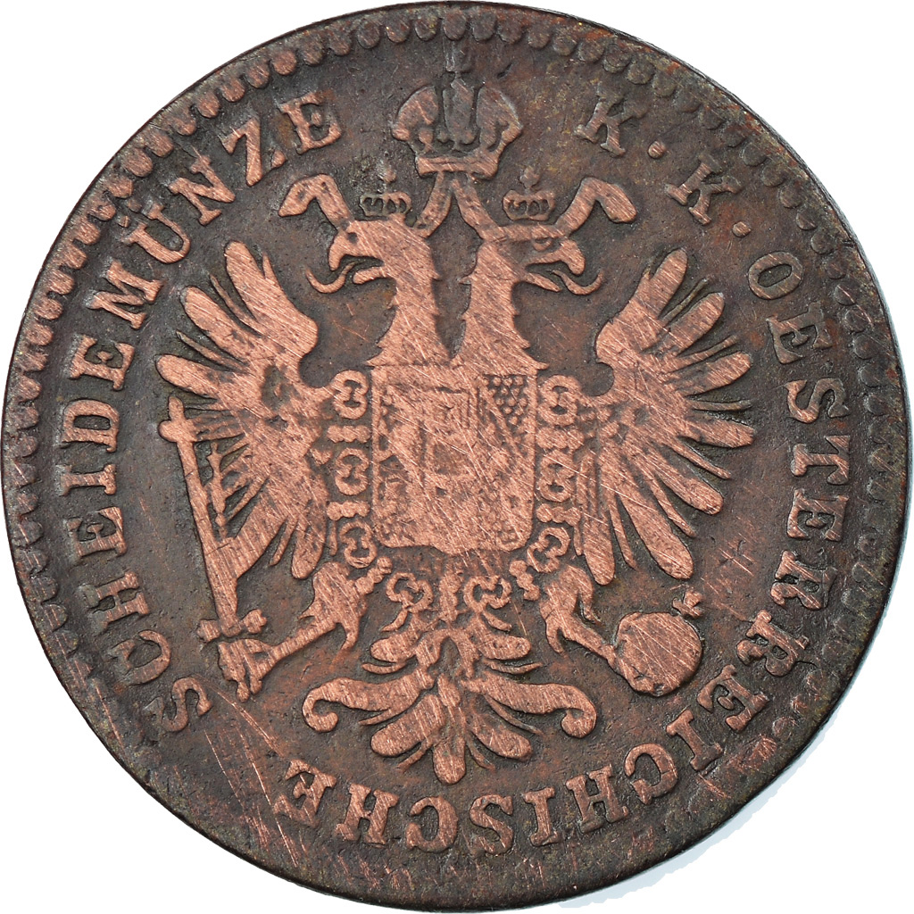 Moneda, Austria, Franz Joseph I, Kreuzer, 1859, BC+, Cobre, KM:2186