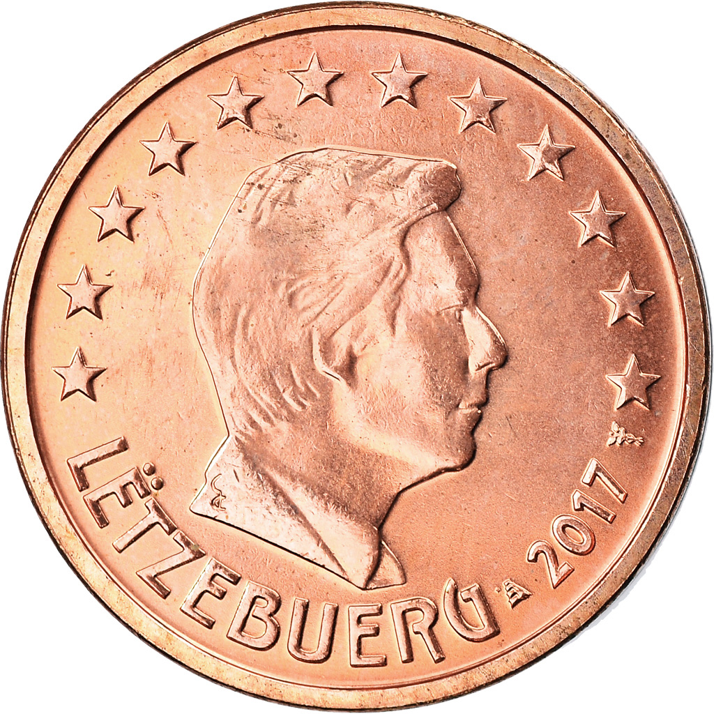 [#795622] Luxemburg, 2 Euro Cent, 2017, UNZ, Copper Plated Steel, KM:New