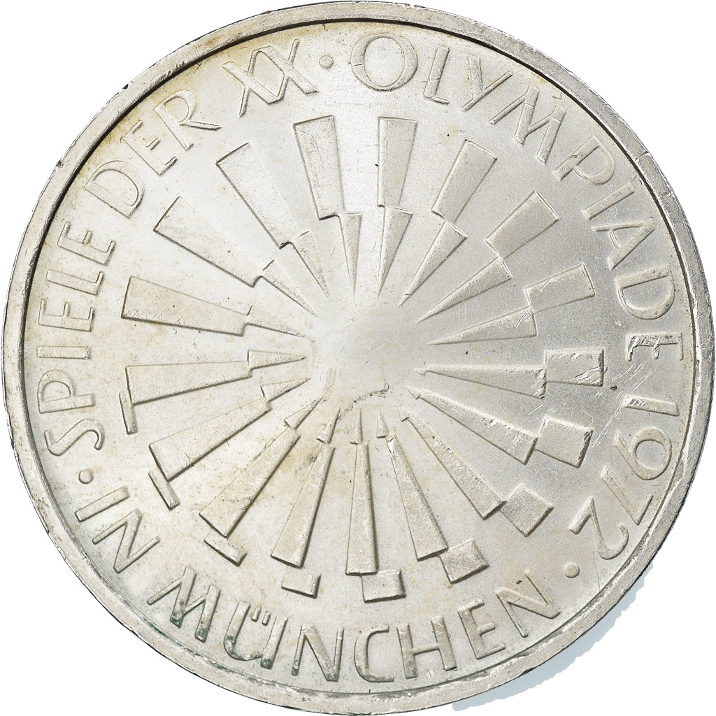 Coin, GERMANY - FEDERAL REPUBLIC, 10 Mark, 1972, Stuttgart, , Silver