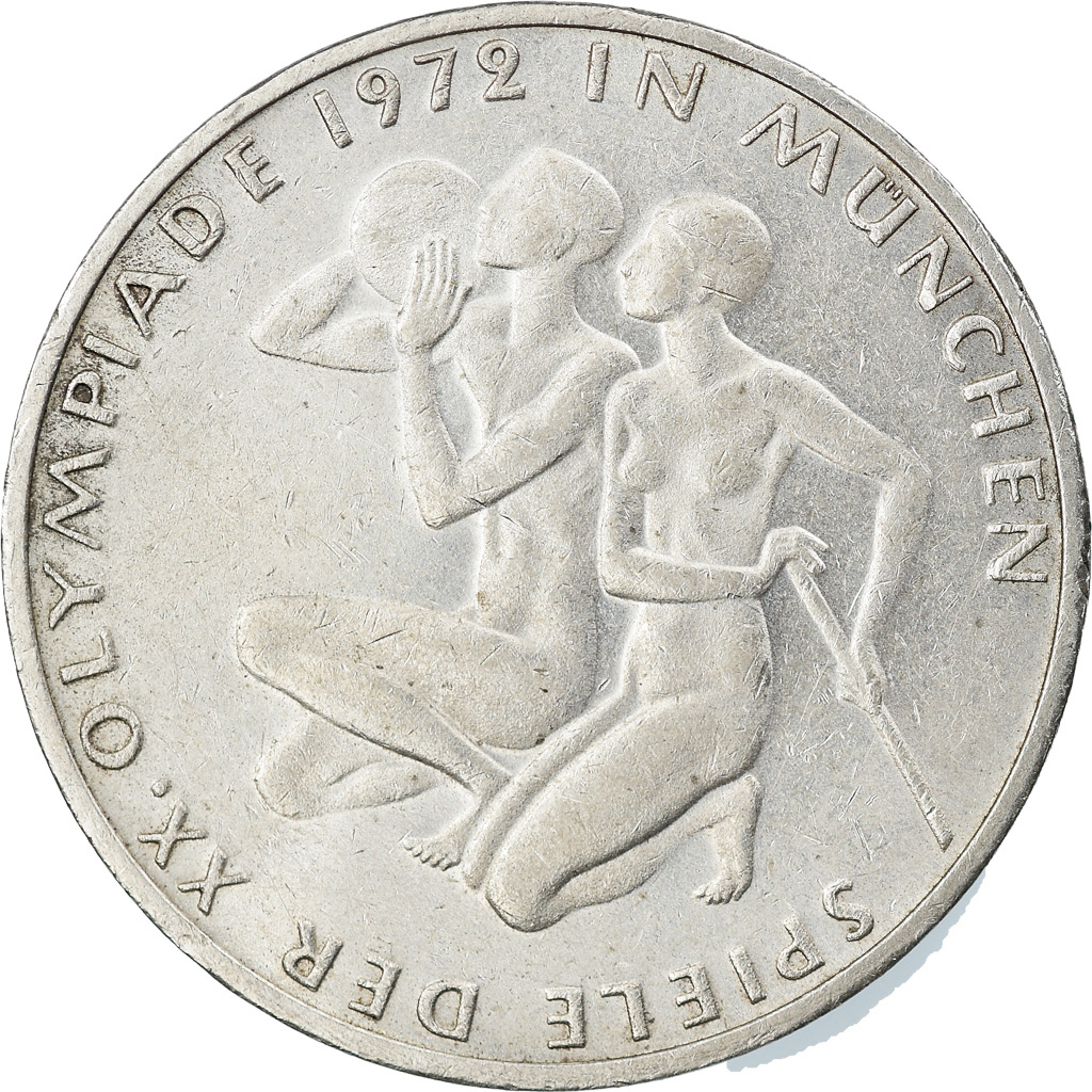 Coin, GERMANY - FEDERAL REPUBLIC, 10 Mark, 1972, Stuttgart, , Silver