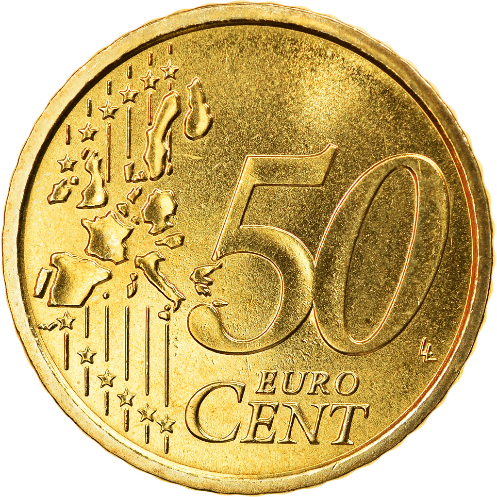 Italien, 50 Euro Cent, 2007, Rome, UNZ, Messing, KM:215
