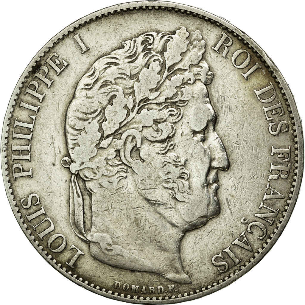 Coin, France, Louis-Philippe, 5 Francs, 1844, Lille, , Silver