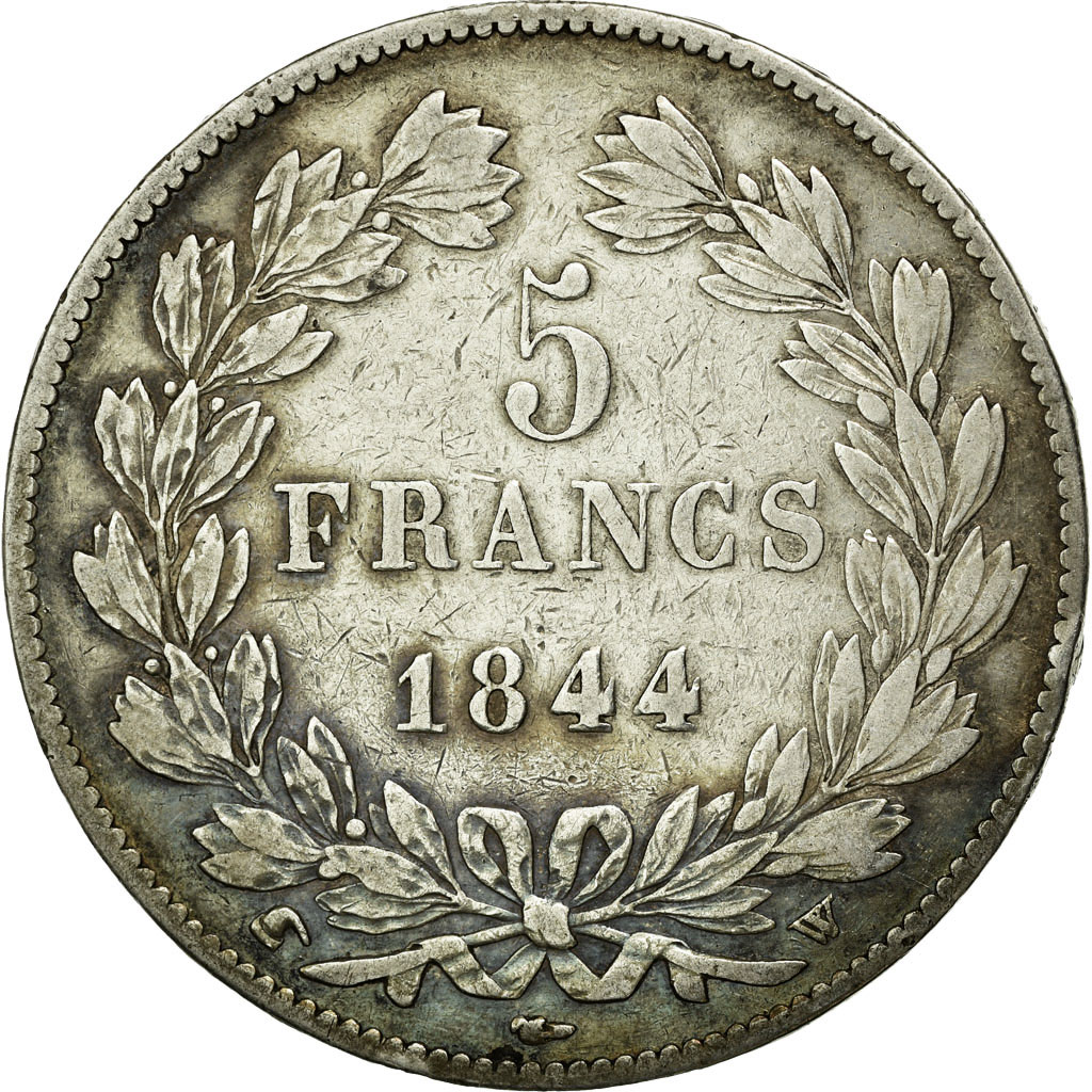 Coin, France, Louis-Philippe, 5 Francs, 1844, Lille, , Silver
