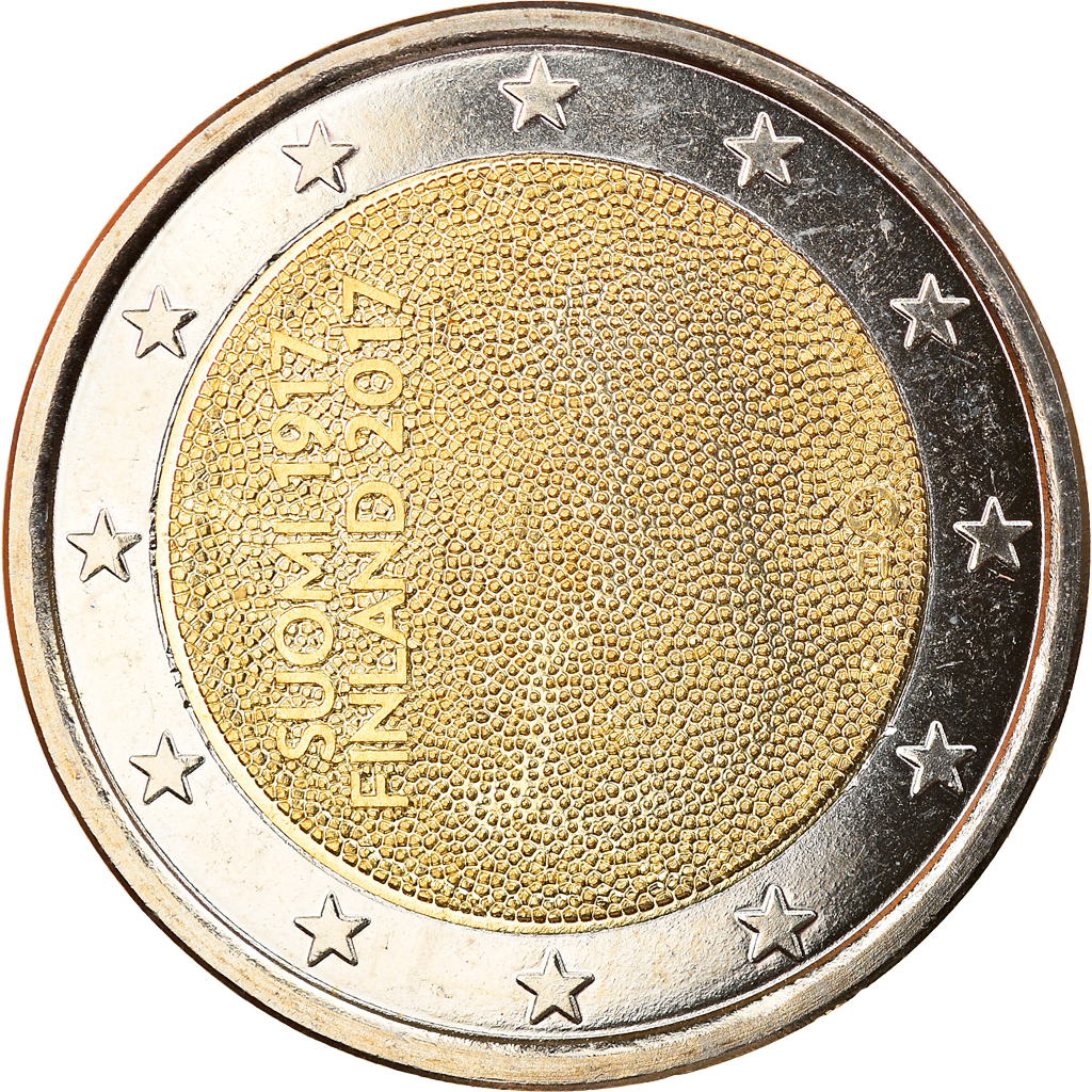 Finland, 2 Euro, 100 years of Independence, 2017, MS(63), Bi-Metallic, KM:New