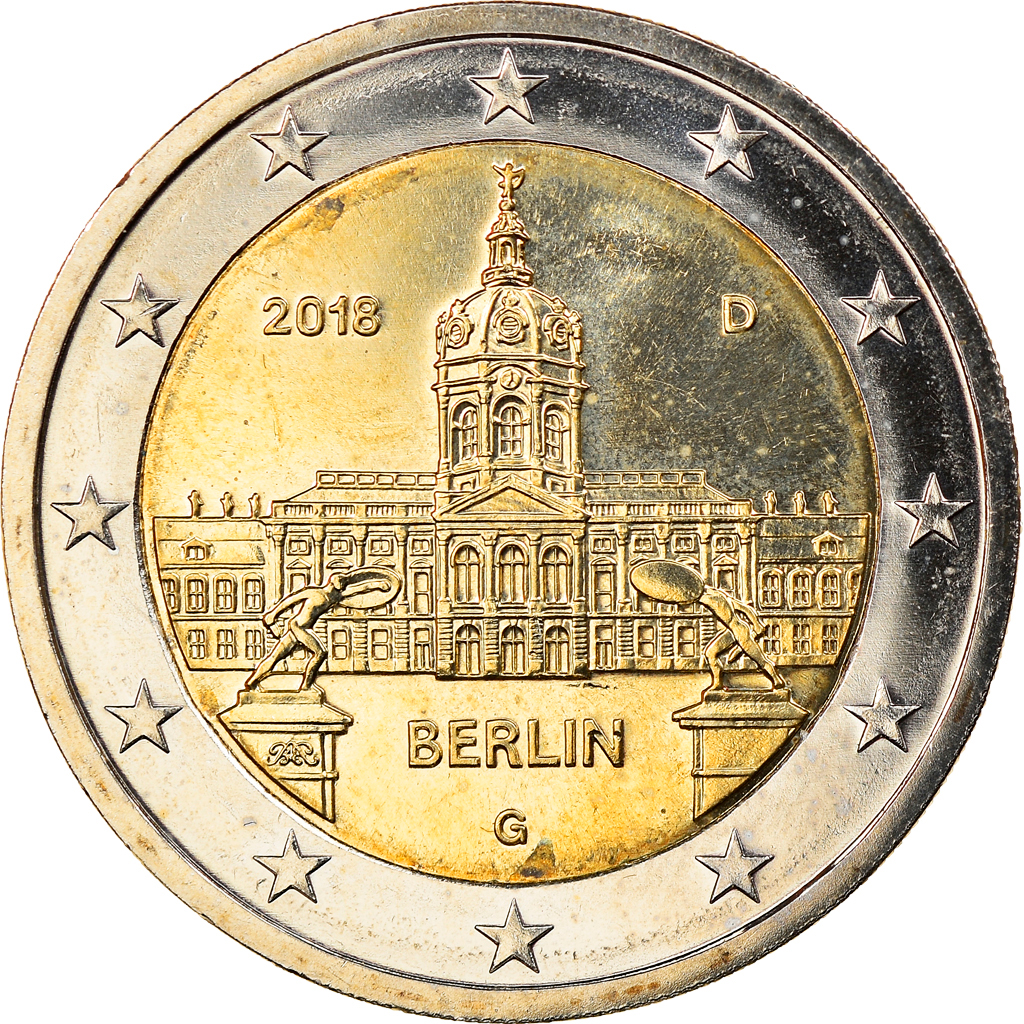 Bundesrepublik Deutschland, 2 Euro, Berlin, 2018, Karlsruhe, UNZ, Bi-Metallic
