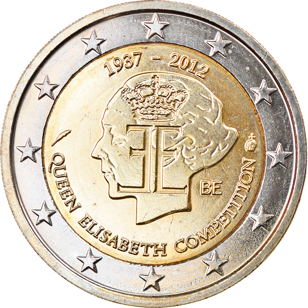 Belgien, 2 Euro, Queen Elisabeth, 2012, Brussels, UNZ, Bi-Metallic, KM:317