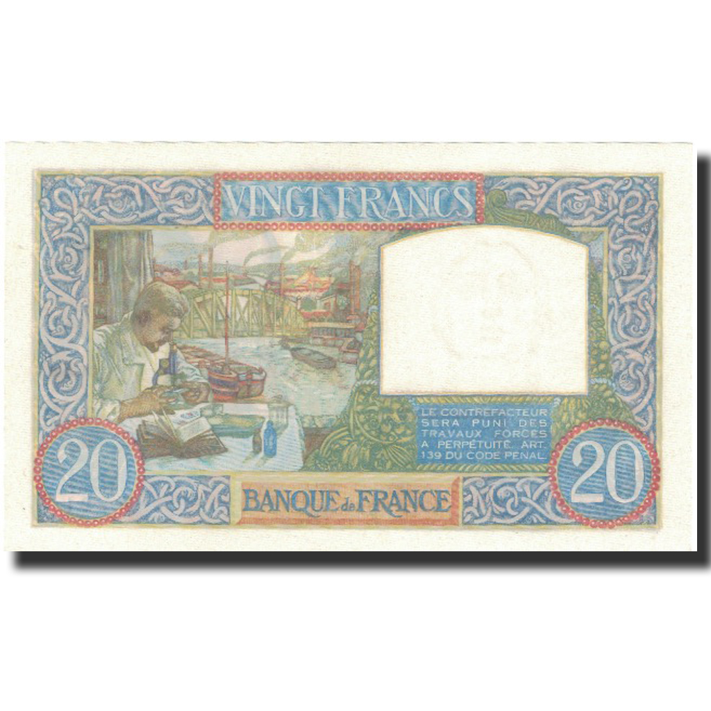 France, 20 Francs, Science et Travail, 1941, 1941-07-17, UNC(65-70)