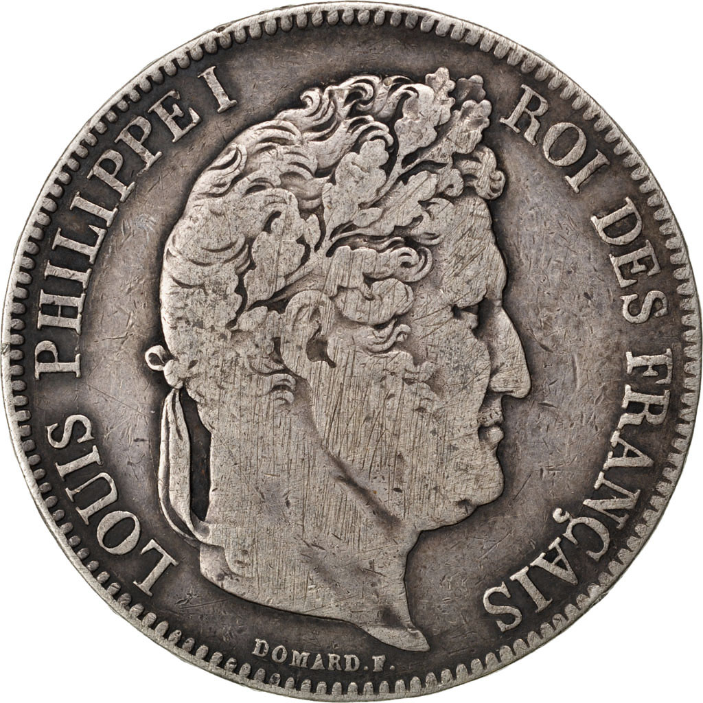 Coin, France, Louis-Philippe, 5 Francs, 1834, Lyon, , Silver, KM:749.4