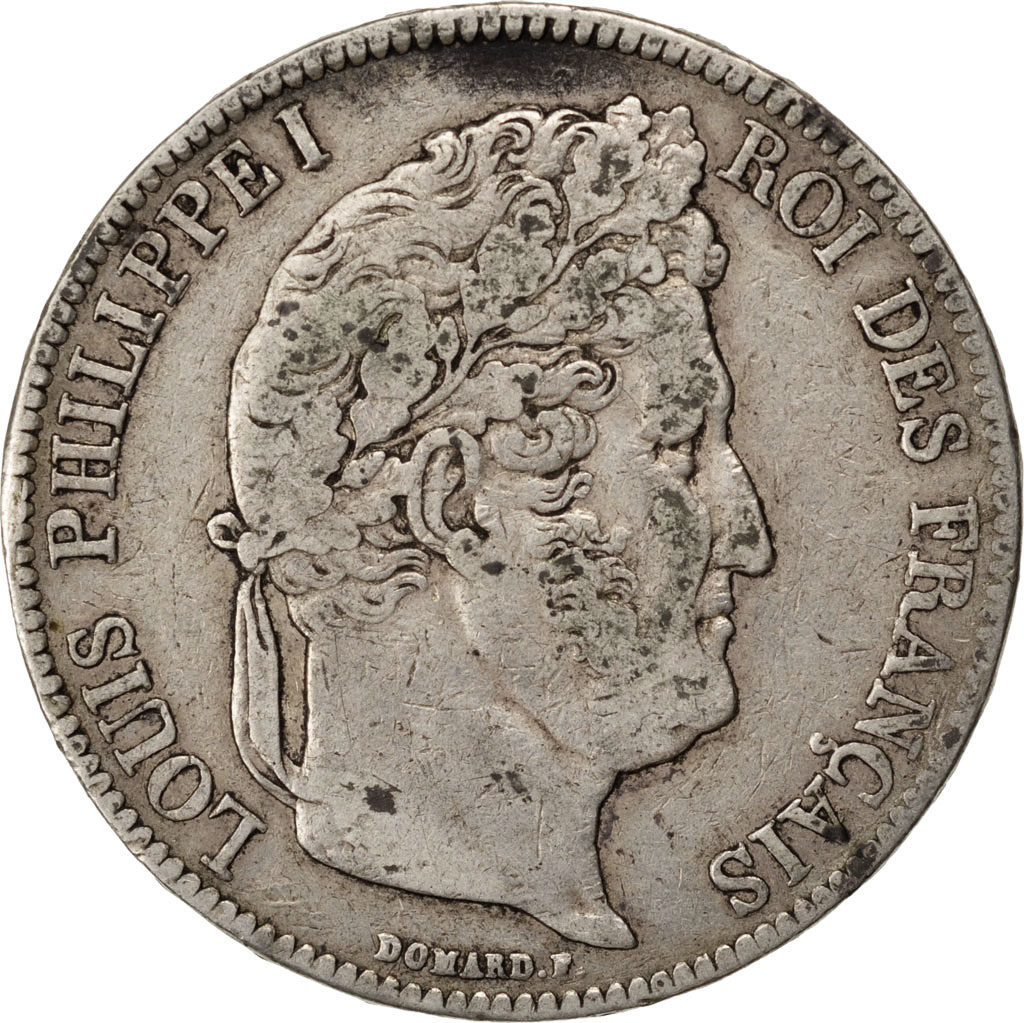 Coin, France, Louis-Philippe, 5 Francs, 1837, Rouen, , Silver