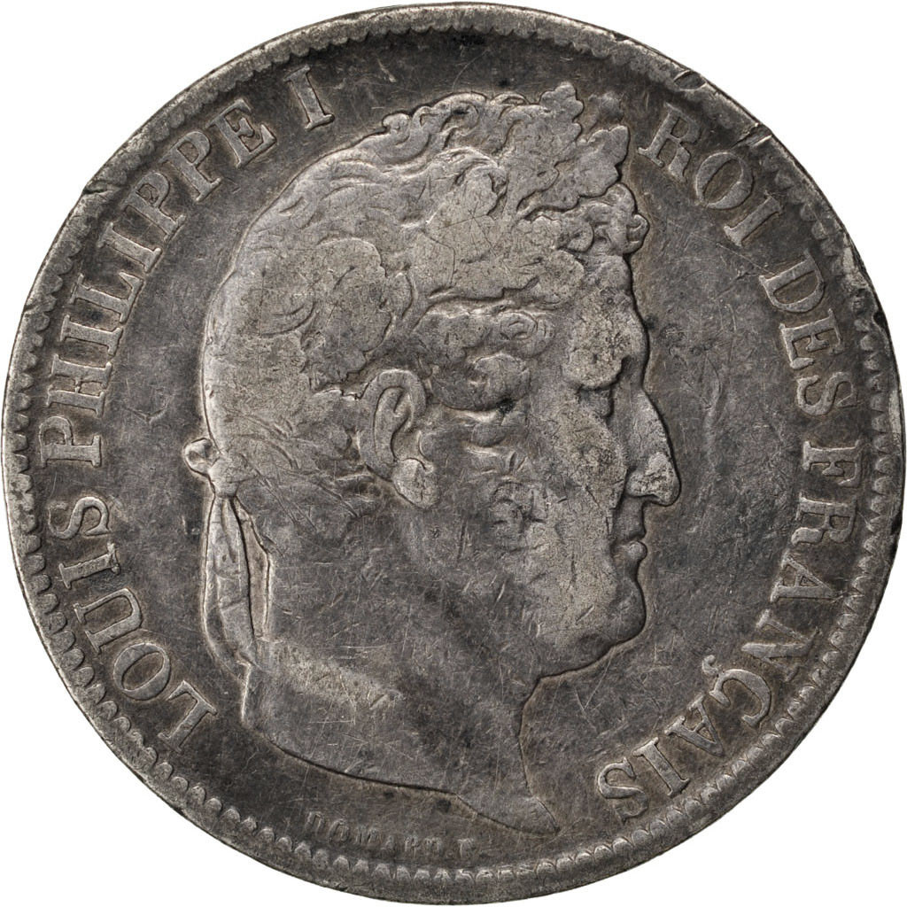 Coin, France, Louis-Philippe, 5 Francs, 1831, Strasbourg, , Silver