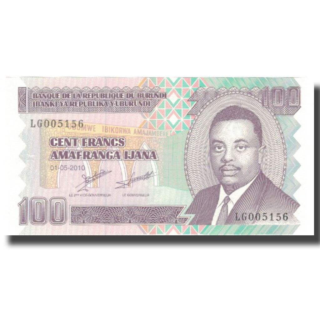 Billete, 100 Francs, 2010, Burundi, 2010-05-01, KM:44a, UNC