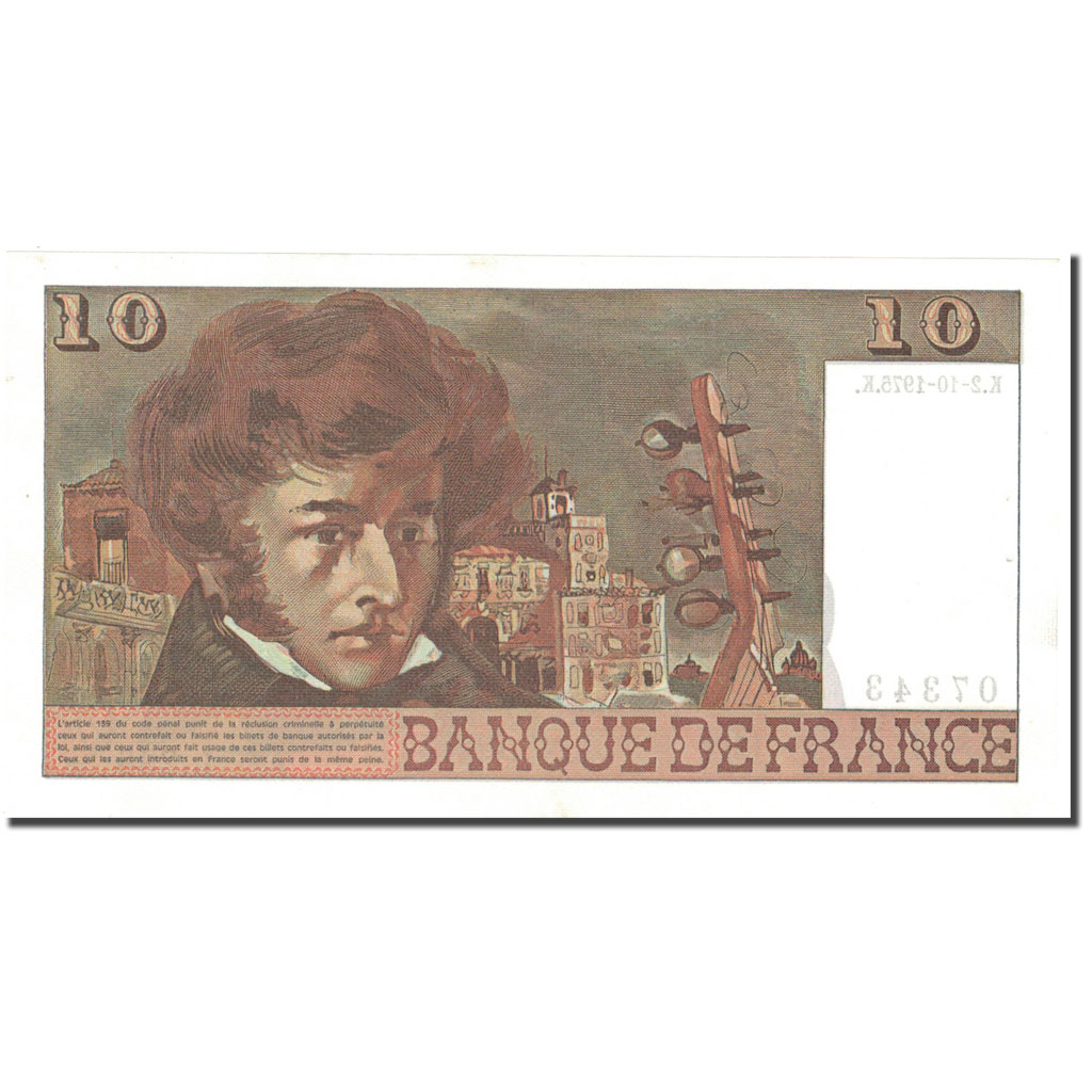 France, 10 Francs, 1975, 1975-10-02, AU(55-58), Fayette:63.13, KM:150b