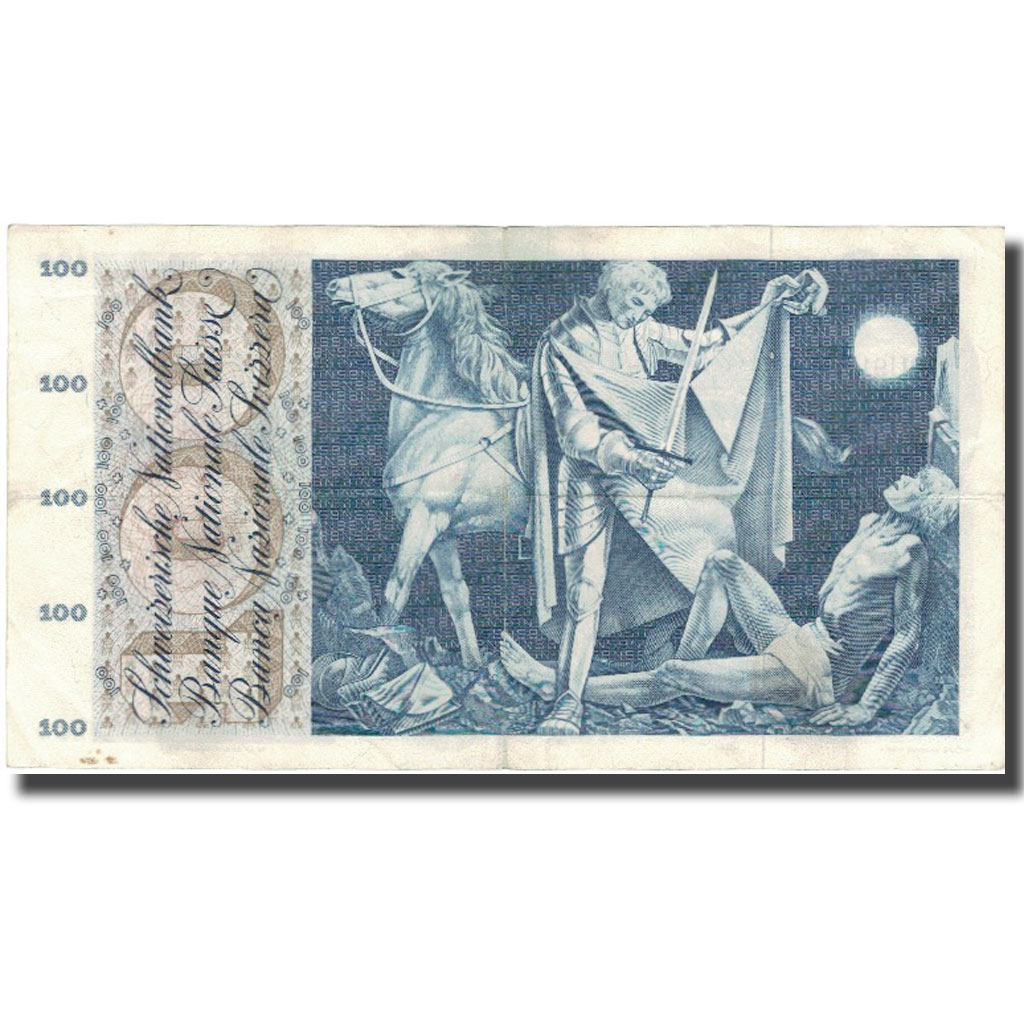 Billet, Suisse, 100 Franken, 1967, 1967-01-01, KM:49j, TB+