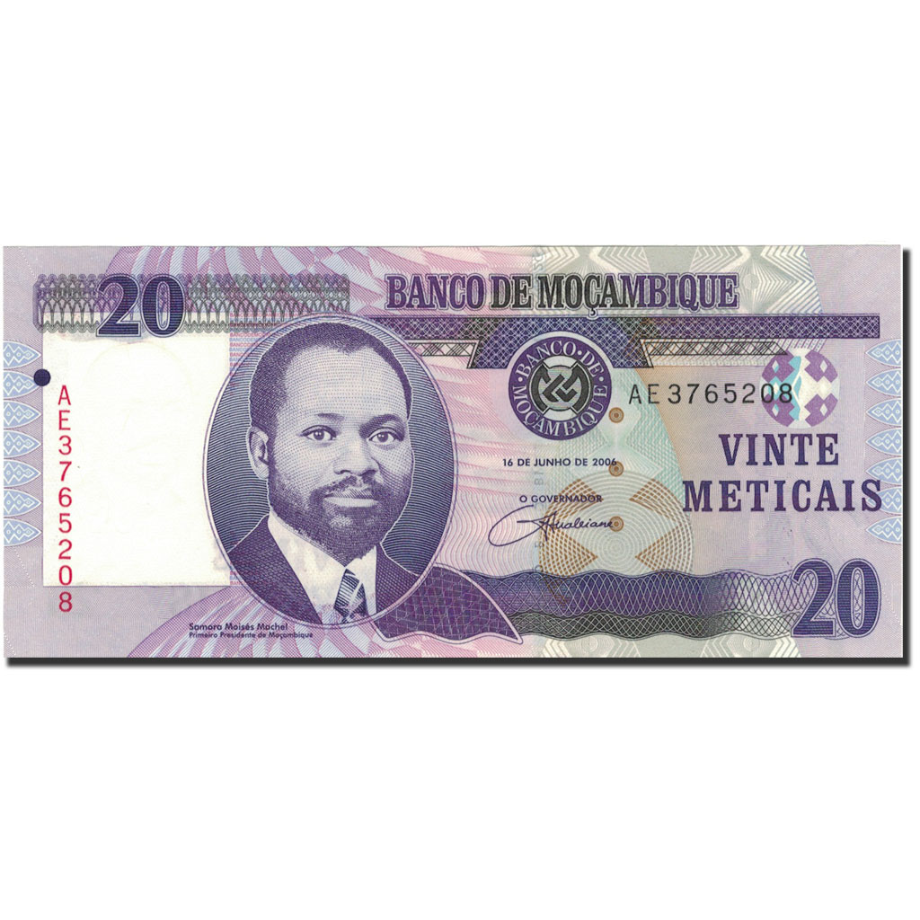 Billete, 20 Meticas, 2006, Mozambique, KM:143a, 2006-06-16, UNC