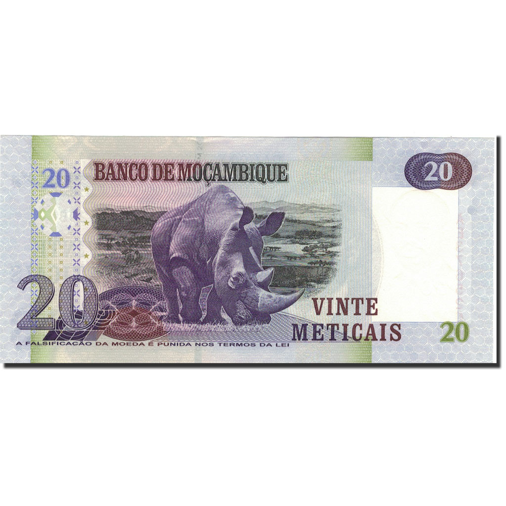 Billete, 20 Meticas, 2006, Mozambique, KM:143a, 2006-06-16, UNC