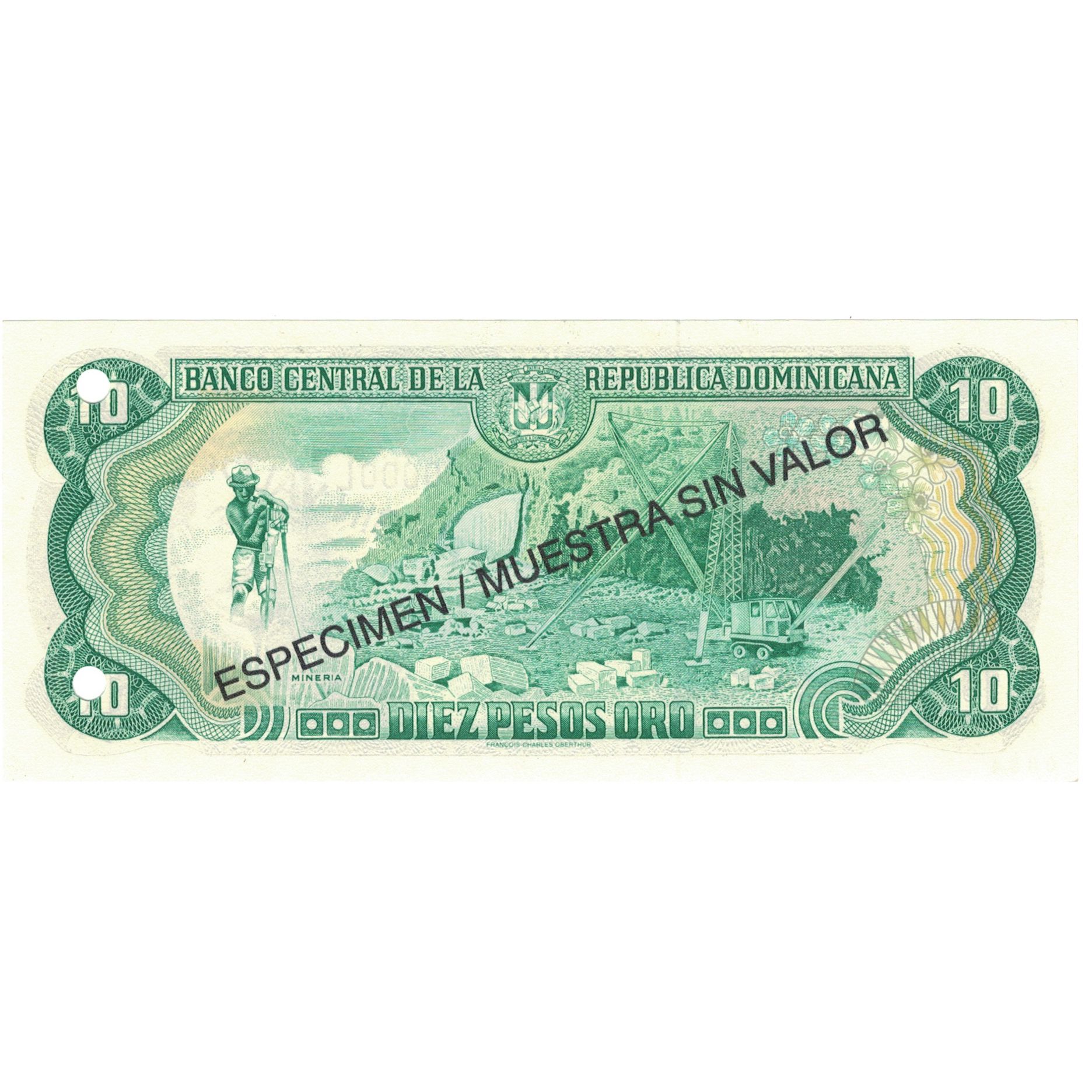 Banknote, Dominican Republic, 10 Pesos Oro, 1996, 1996, Specimen, KM:153s