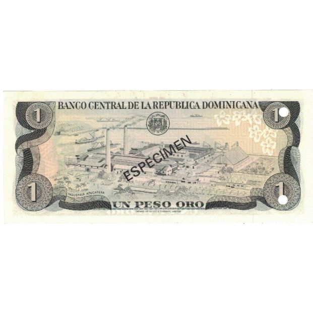 Banknote, Dominican Republic, 1 Peso Oro, 1981, 1981, Specimen, KM:117s2