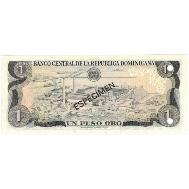 Banknote, Dominican Republic, 1 Peso Oro, 1981, 1981, Specimen, KM:117s2