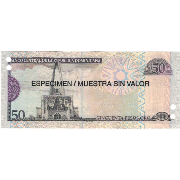 Banknote, Dominican Republic, 50 Pesos Oro, 2006, 2006, Specimen, KM:176a