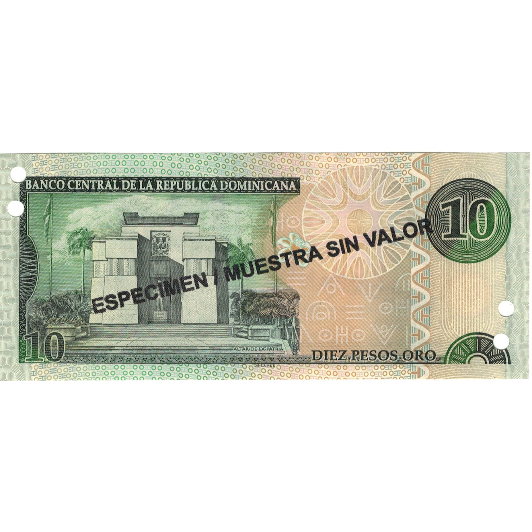 Banknote, Dominican Republic, 10 Pesos Oro, 2003, 2003, Specimen, KM:168s3