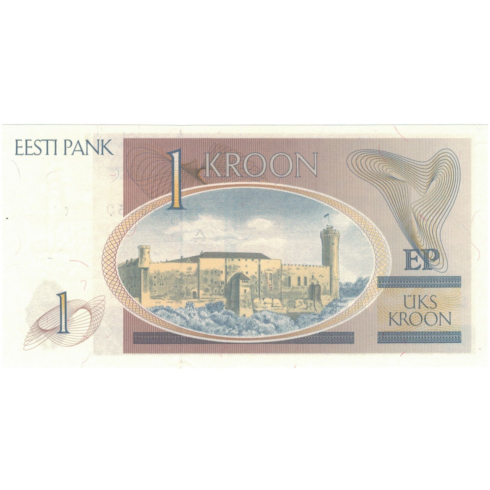 Banknote, Estonia, 1 Kroon, 1992, UNC(65-70)