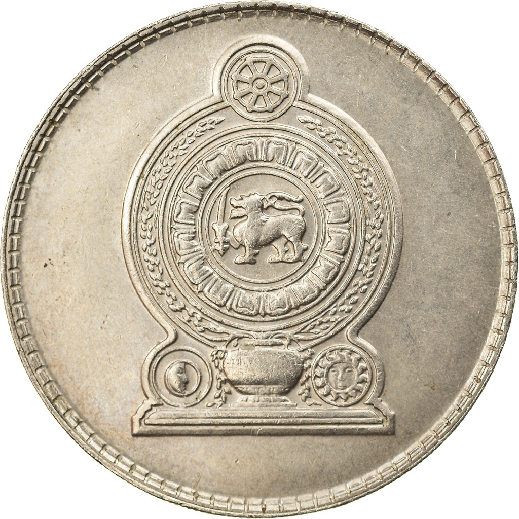 Moneda, Sri Lanka, Rupee, 1975, EBC, Cobre - níquel, KM:136.1