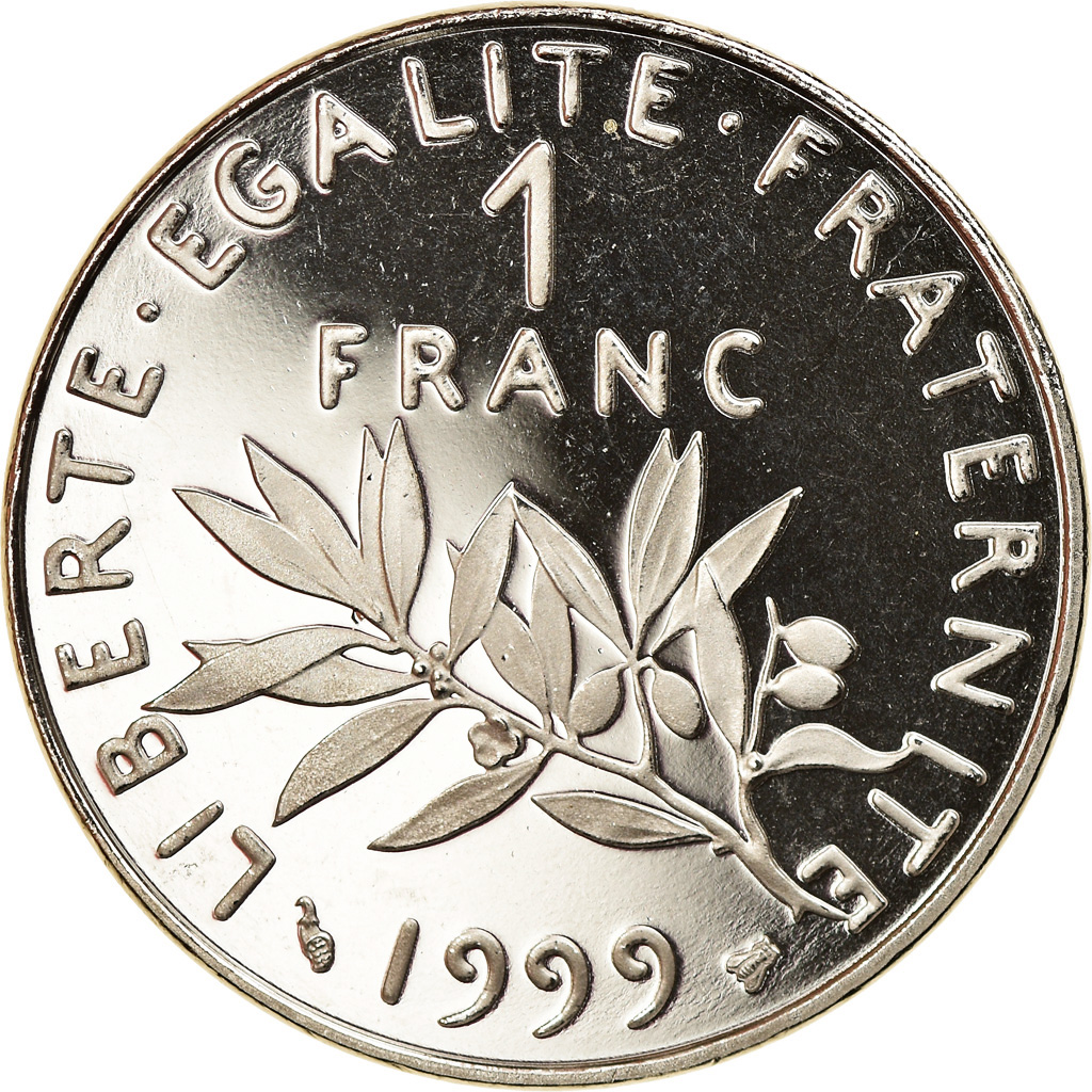 Coin, France, Semeuse, Franc, 1999, Proof, , Nickel, KM:925.2