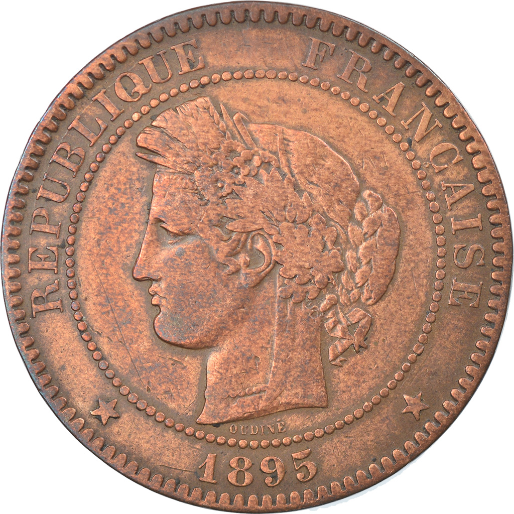 Coin, France, Cérès, 10 Centimes, 1895, Paris, , Bronze, KM:815.1
