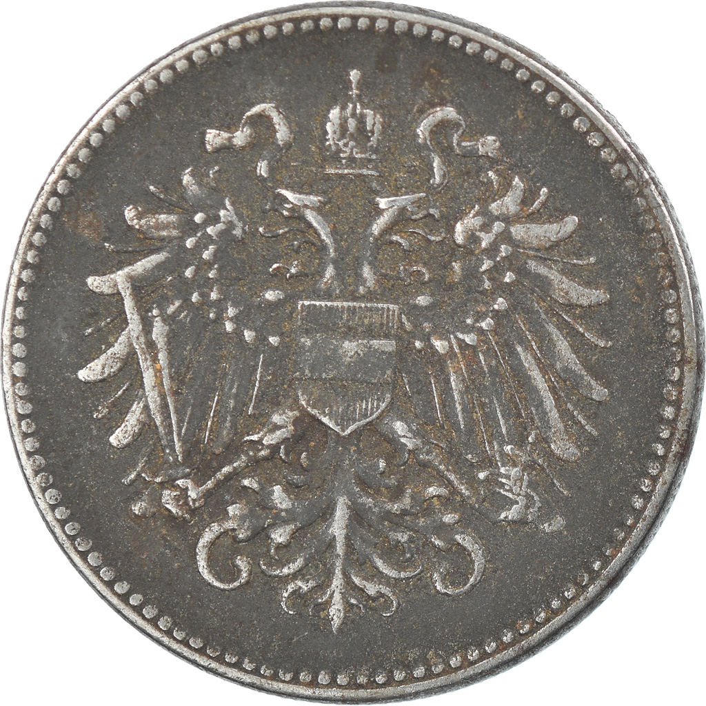 Münze, Österreich, Karl I, 20 Heller, 1916, S+, Iron, KM:2826