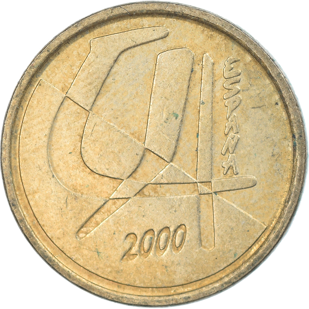 Moneda, España, Juan Carlos I, 5 Pesetas, 2000, Madrid, MBC, Aluminio - bronce