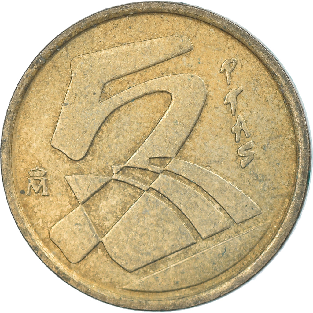 Moneda, España, Juan Carlos I, 5 Pesetas, 2000, Madrid, MBC, Aluminio - bronce