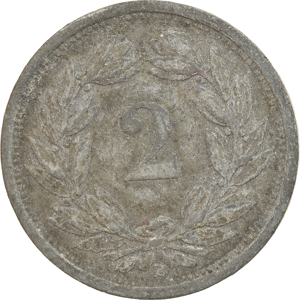 Moneda, Suiza, 2 Rappen, 1942, Bern, MBC, Cinc, KM:4.2b