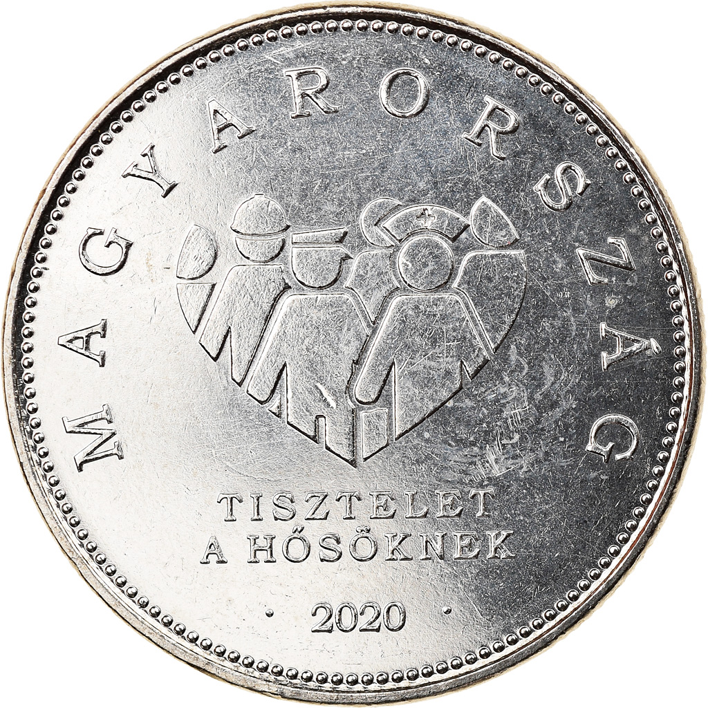 Moneda, Hungría, Respect for heroes, 10 Forint, 2020, SC, Cobre - níquel