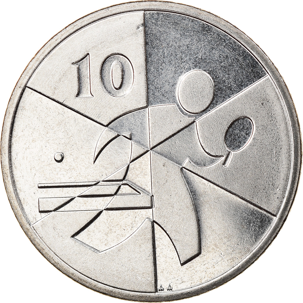 818532] Coin, Gibraltar, Island games, 10 Pence, 2019, MS(63
