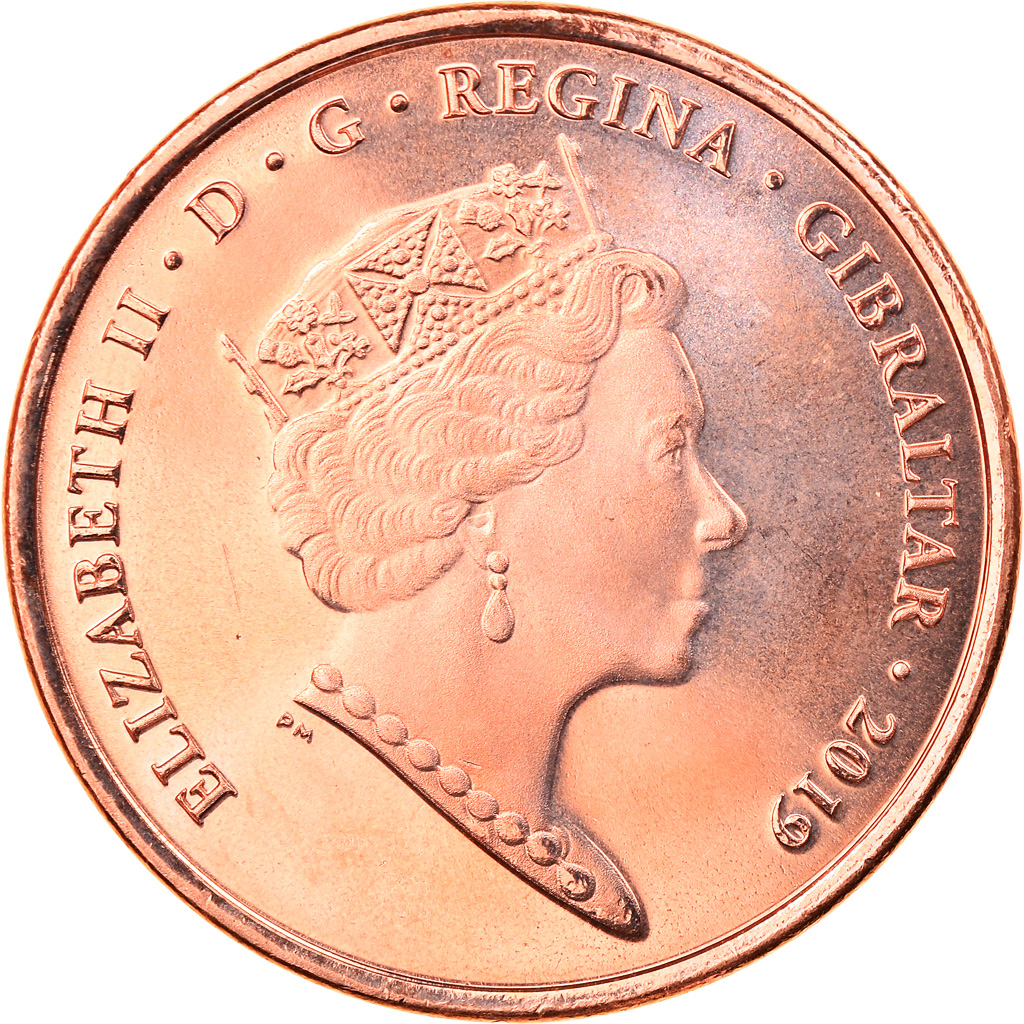 Coin, Gibraltar, Island games, 2 Pence, 2019, , Copper Plated Steel