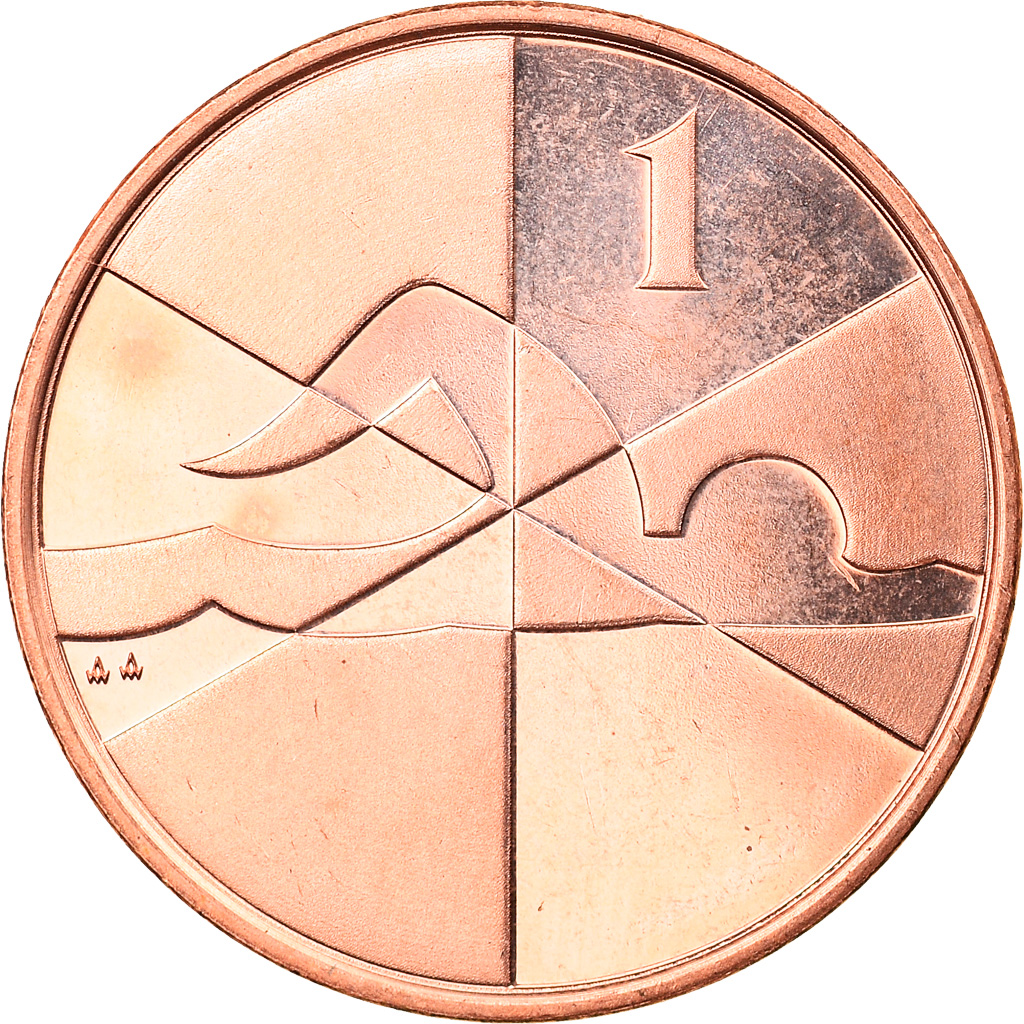 Coin, Gibraltar, Island games, Penny, 2019, , Bronze Plated Steel