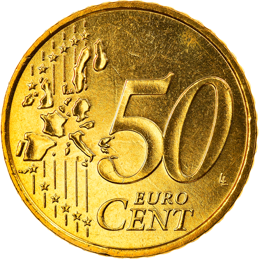 [#818874] Bundesrepublik Deutschland, 50 Euro Cent, 2004, Stuttgart, STGL, Messi