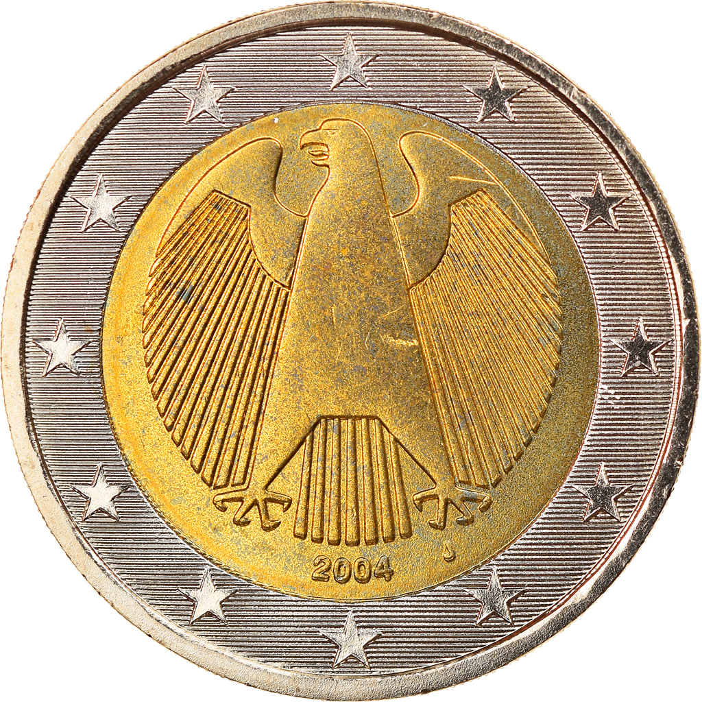 Bundesrepublik Deutschland, 2 Euro, 2004, Hambourg, STGL, Bi-Metallic, KM:214
