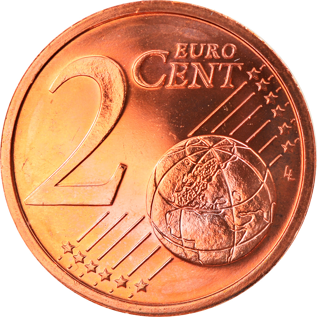 Bundesrepublik Deutschland, 2 Euro Cent, 2010, Munich, STGL, Copper Plated