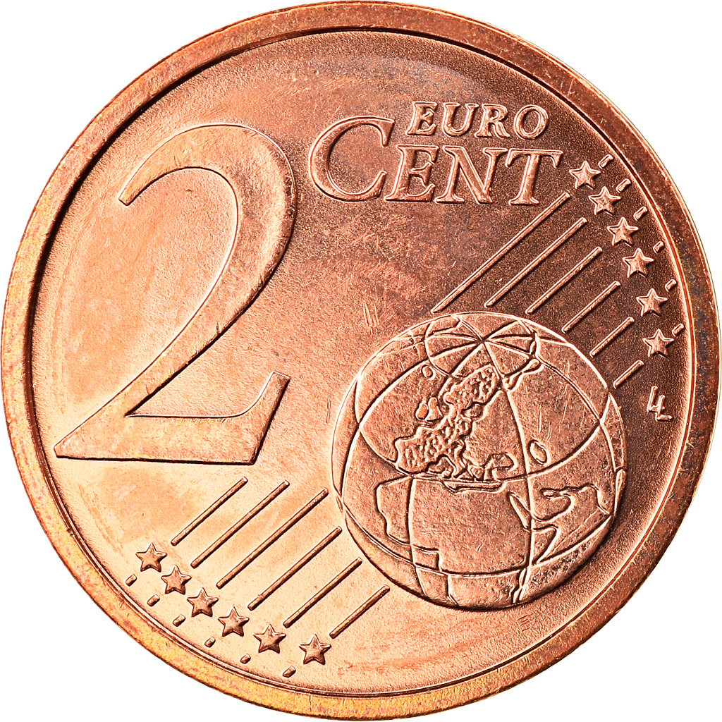 Bundesrepublik Deutschland, 2 Euro Cent, 2005, Stuttgart, STGL, Copper Plated