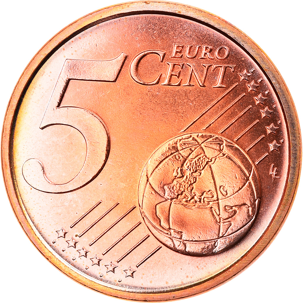 [#819562] Italien, 5 Euro Cent, 2009, Rome, STGL, Copper Plated Steel, KM:212