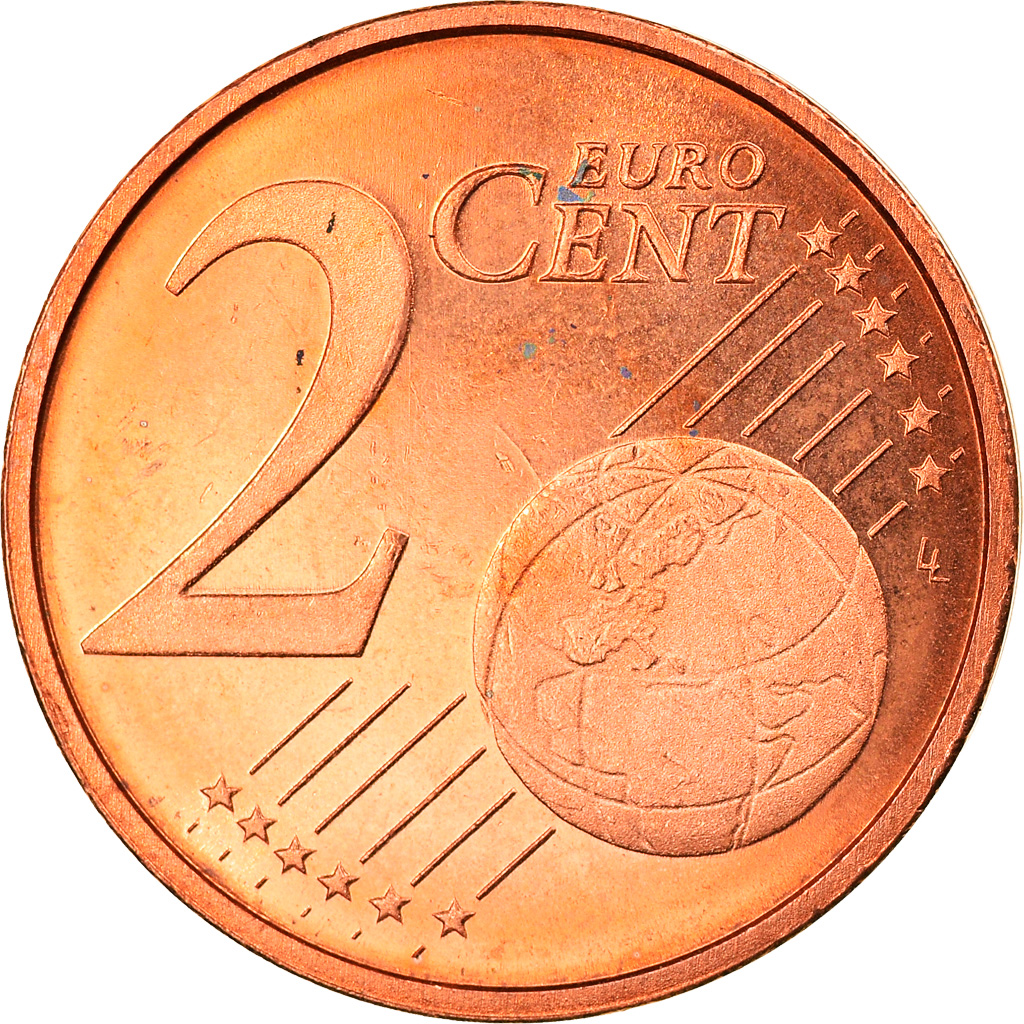 [#819777] Niederlande, 2 Euro Cent, 2001, Utrecht, STGL, Copper Plated Steel, KM